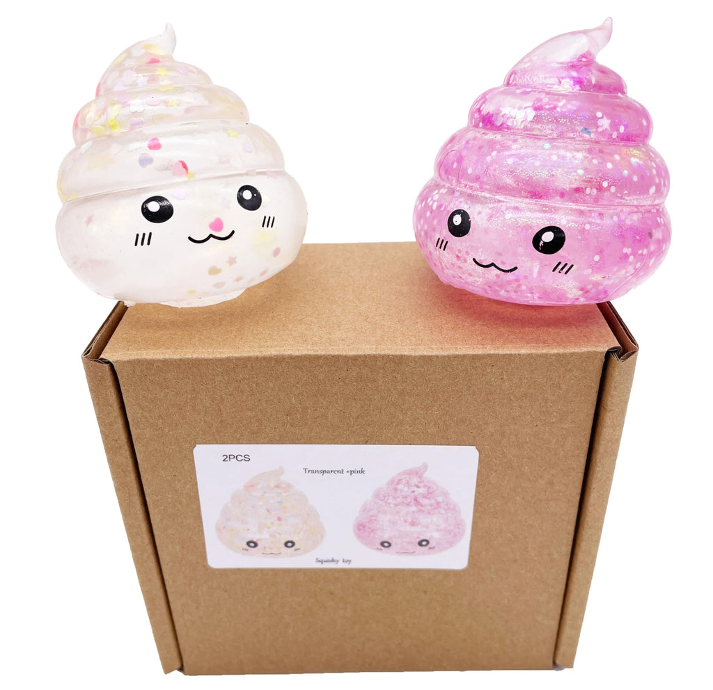 Poop Squishy Gag Toy – 2-Pack Stress Relief Prank