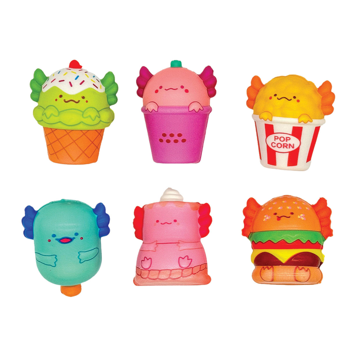 Axolotl Mash-Up Squishy Toys – Pack of 24