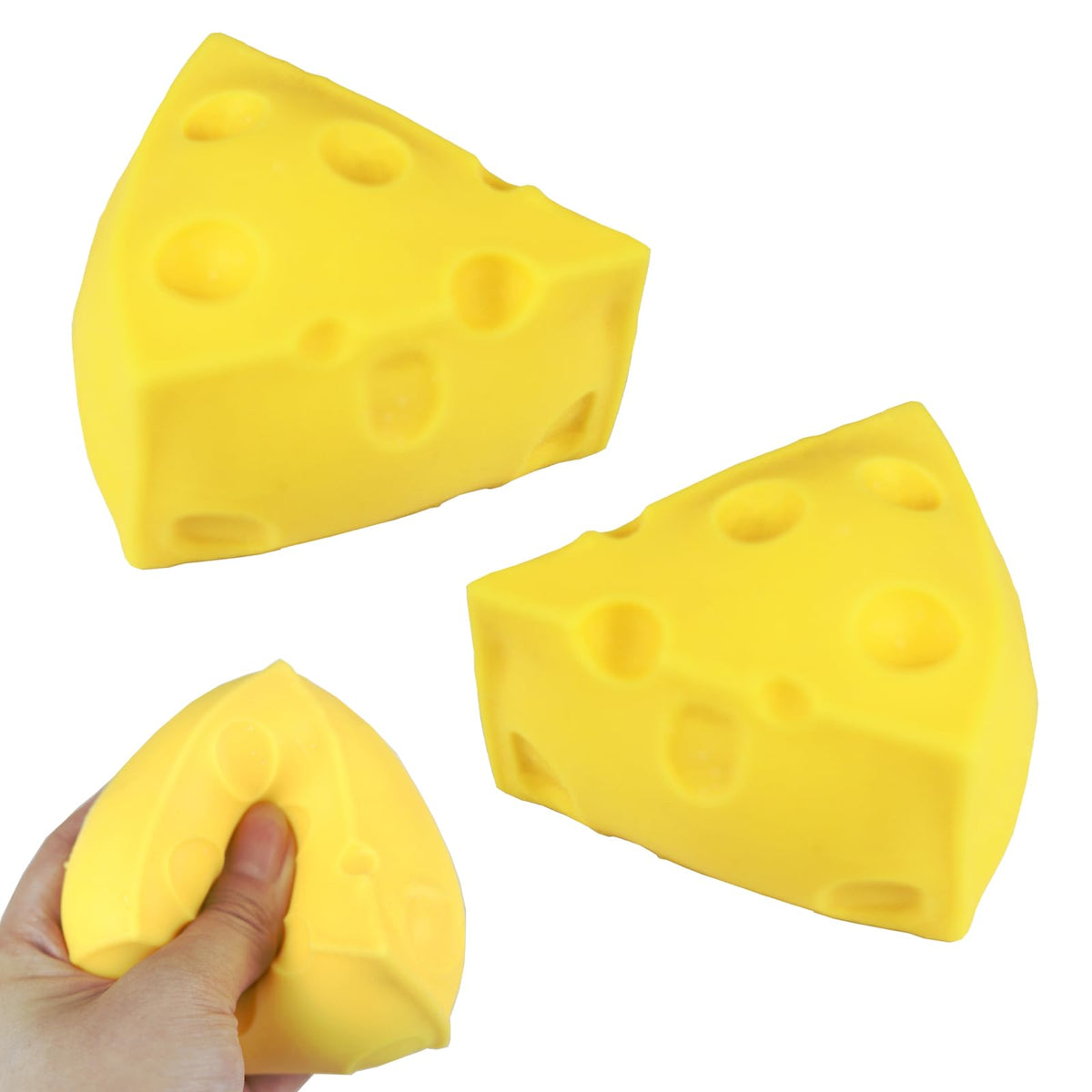 Cheese Squishy Stress Ball – 2-Pack