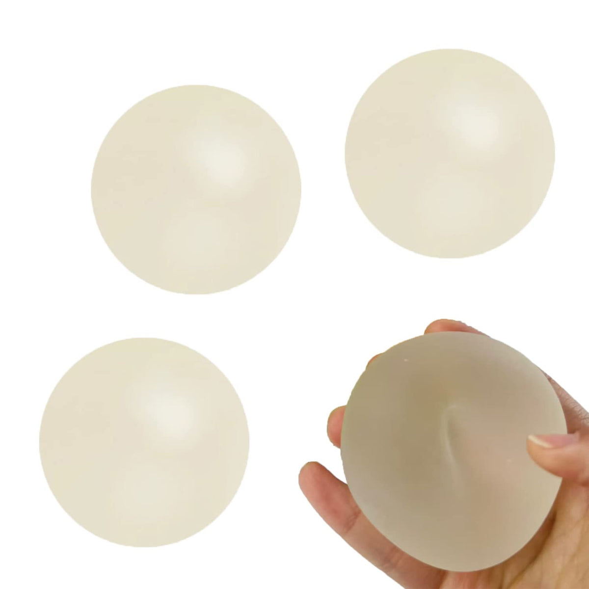 White Sugar Ball Slow Rise Squishy – 3-Pack