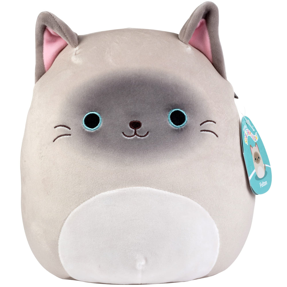 Squishmallow Felton the Siamese Cat – 10" Plush