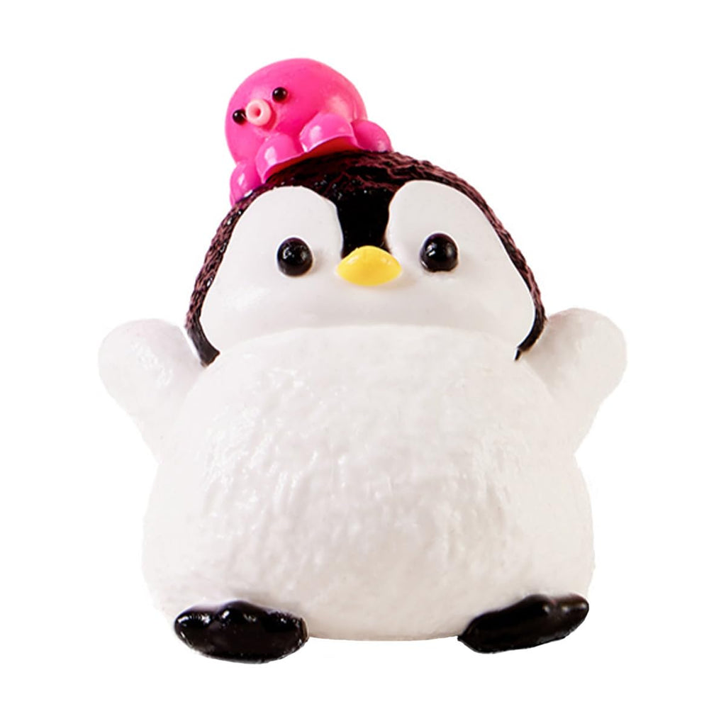 Cute Penguin Taba Squishy – Black Kawaii Stress Toy