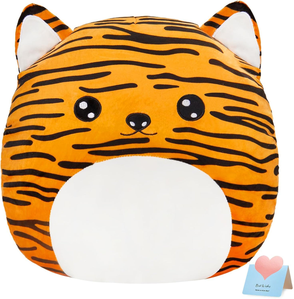 LED Tiger Squishy Plush Pillow – 15" with 15 Lights