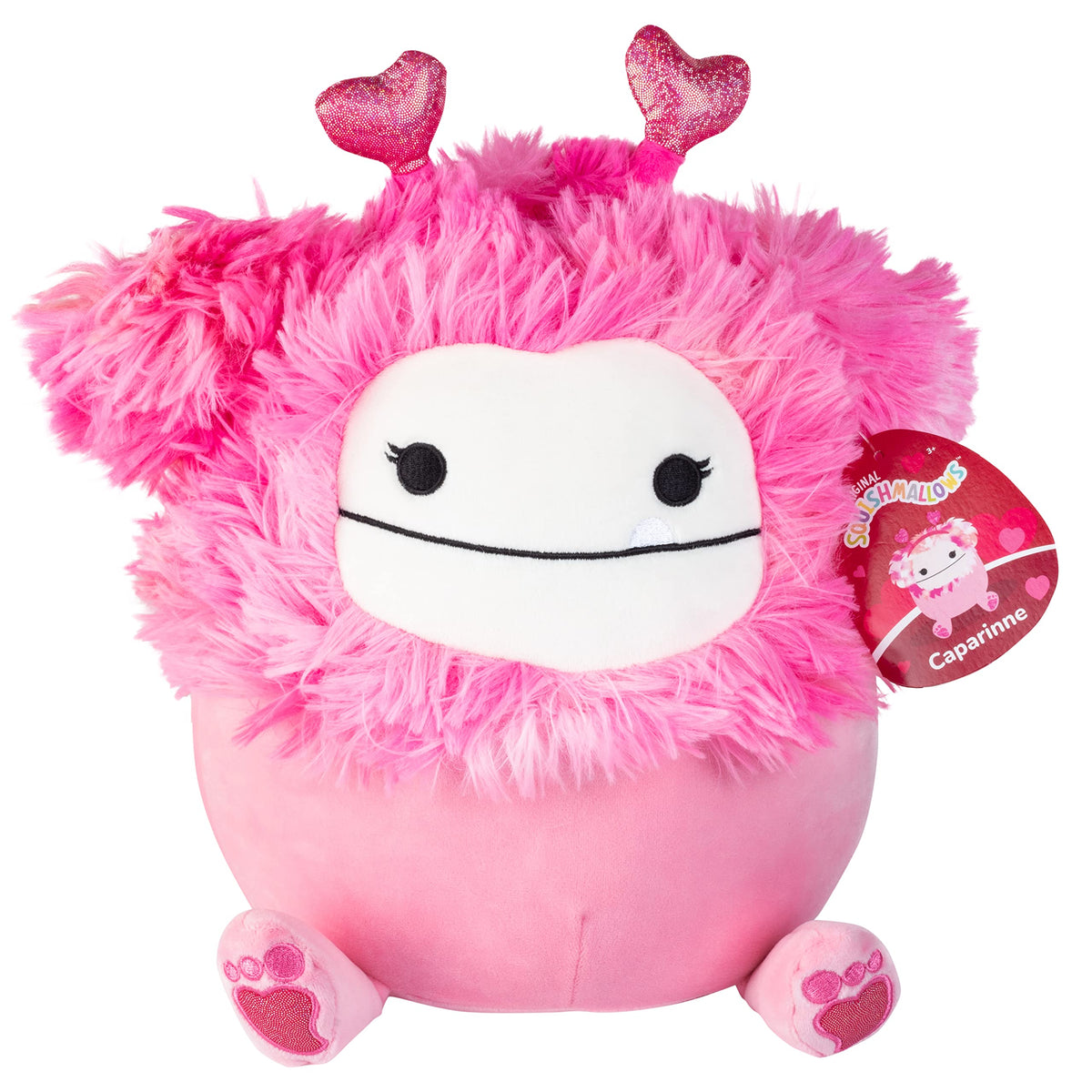 Squishmallow Caparinne the Pink Bigfoot – 10" Valentine's Plush
