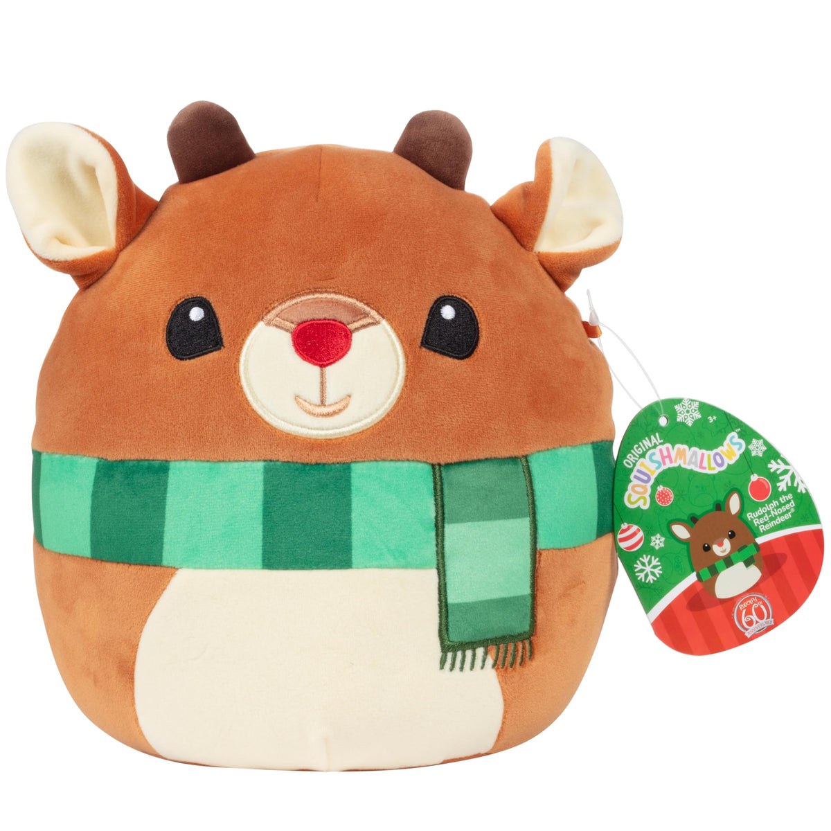Squishmallow Rudolph the Red-Nosed Reindeer – 8" Plush