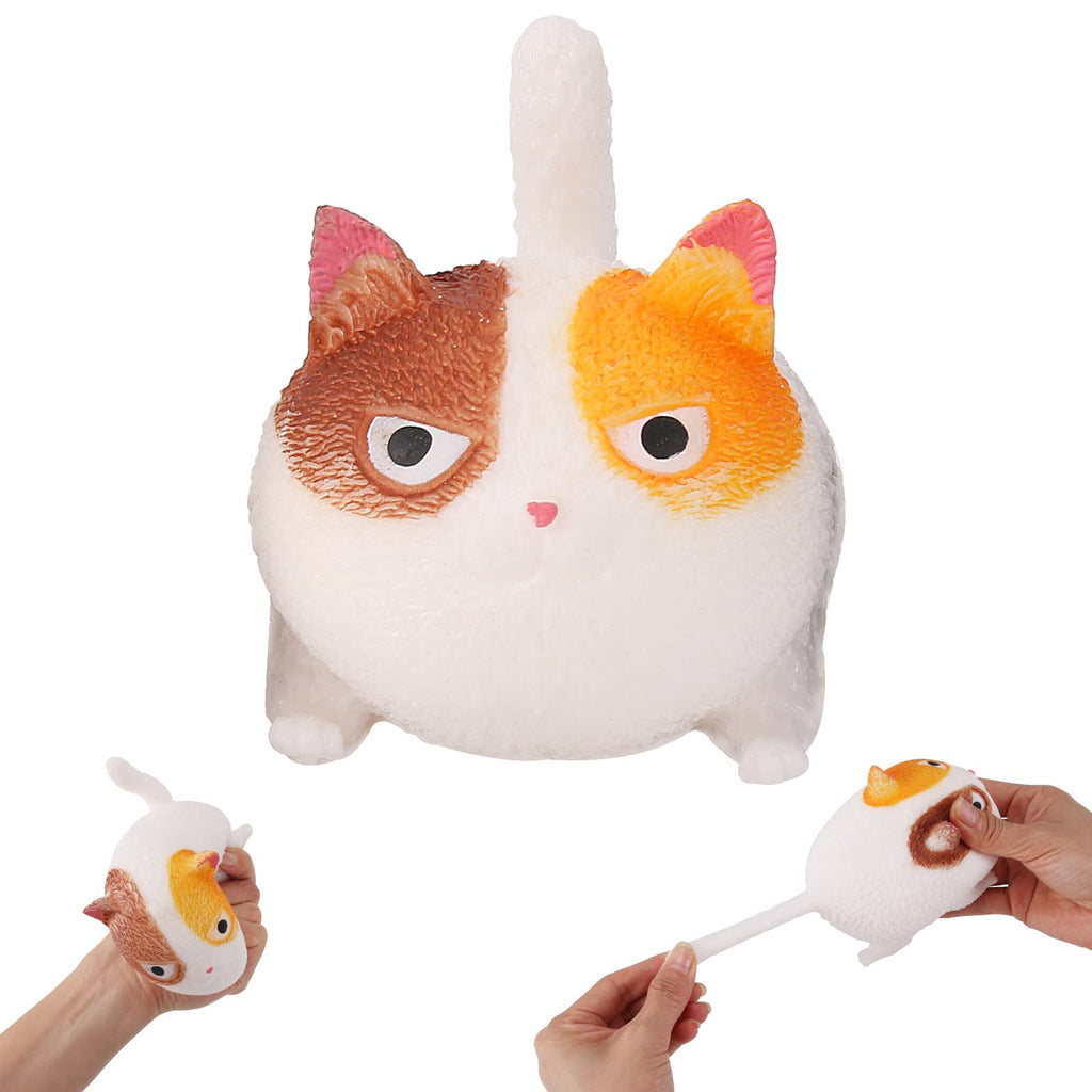 Cat Squishy Stress Ball – White