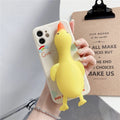 Squishy 3D Duck iPhone 12 Mini Case – Kawaii Fidget Cover