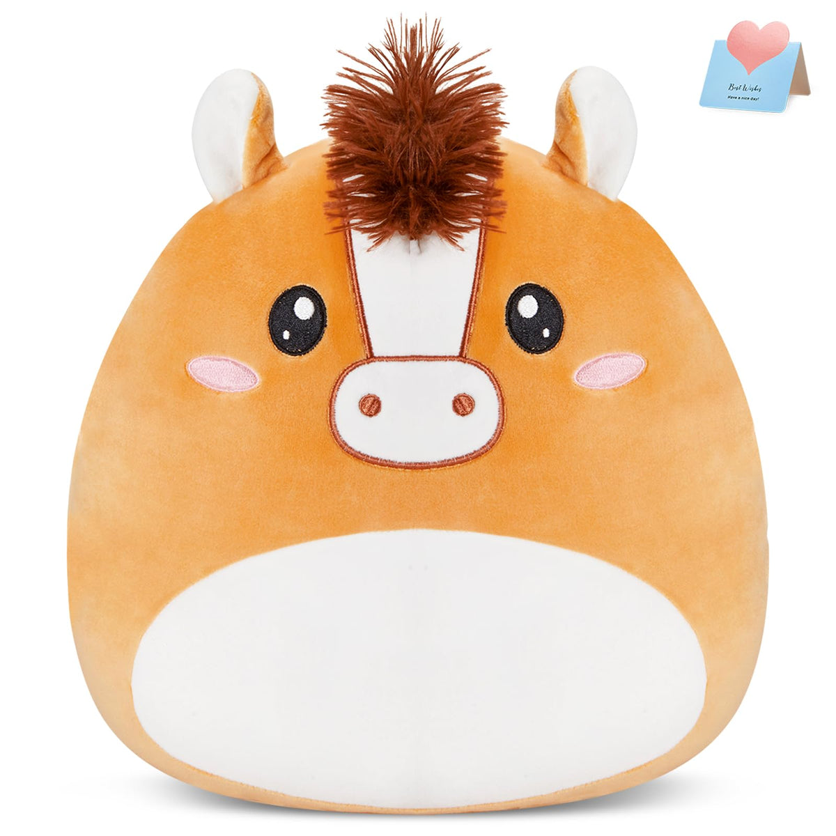 Squishy Horse Plush Pillow – 12" Stuffed Animal