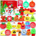 Christmas Kawaii Cat Mochi Squishies – 26-Pack Party Favors